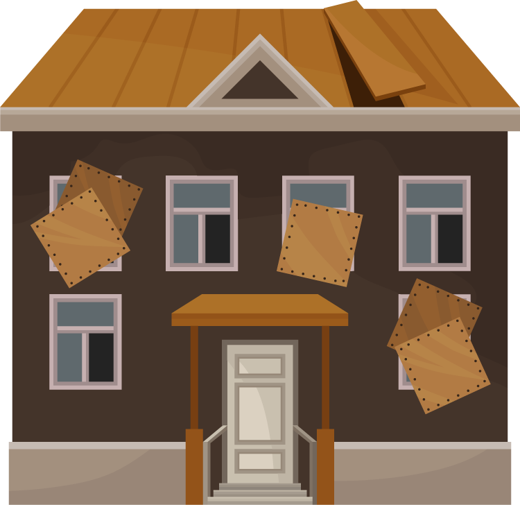 Boarded Up Home